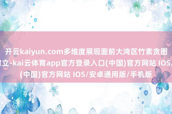 开云kaiyun.com多维度展现面前大湾区竹素贪图的前沿探索与超卓建立-kai云体育app官方登录入口(中国)官方网站 IOS/安卓通用版/手机版